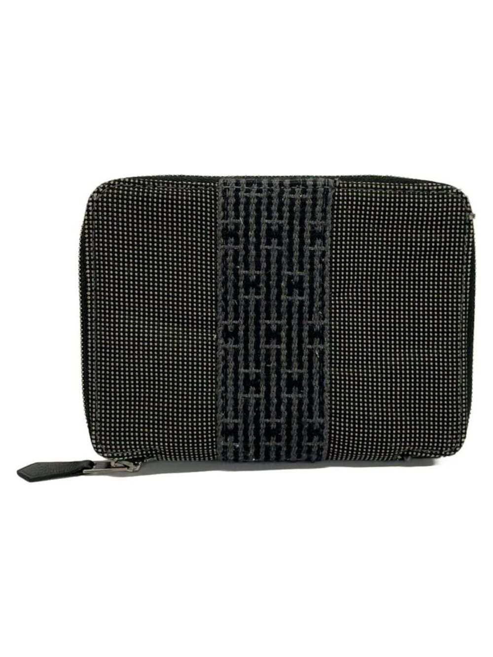 Hermes Bifold Wallet Herline Purse PM Gray Zip Around